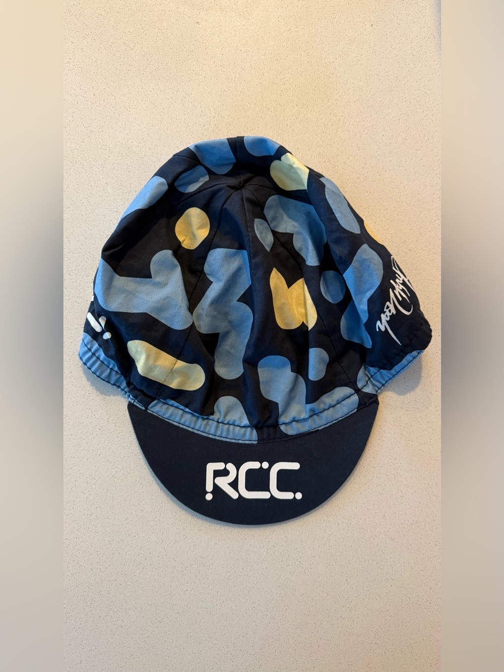 NWOT Rapha RCC Cap Blue Yellow